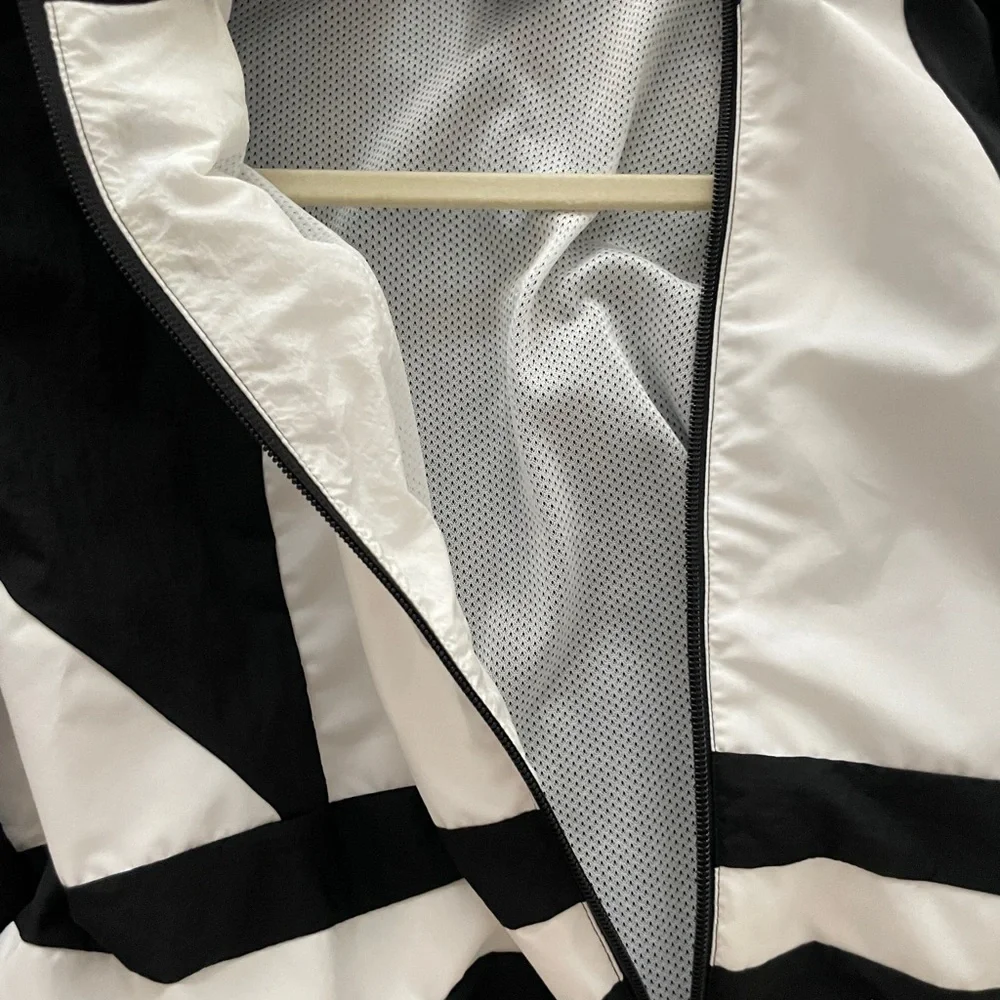 Adidas Black and White Track Zip-Up Jacket - Picture 9 of 9